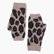 Load image into Gallery viewer, Leopard Print Wrist Warmer in Beige
