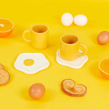 Load image into Gallery viewer, Sunny Side Up Set of 2 Ceramic Espresso Cups
