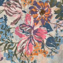 Load image into Gallery viewer, Cream &amp; Pink Vintage Floral Print Scarf
