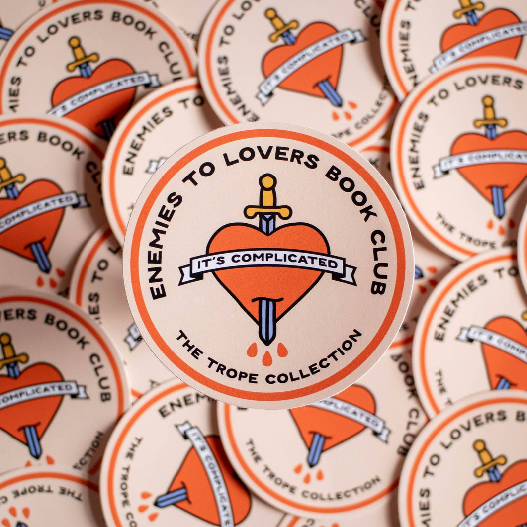 Enemies to Lovers Book Club Vinyl Sticker