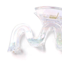Load image into Gallery viewer, Iridescent Wavy Hair Claw Clamp
