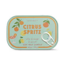 Load image into Gallery viewer, Paddywax Bistro Orange Citrus Spritz Tin Candle
