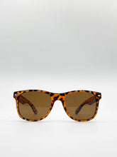 Load image into Gallery viewer, Tortoiseshell Wayfarer Sunglasses with Brown Lenses
