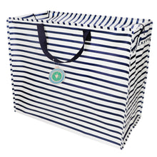 Load image into Gallery viewer, Nautical Stripes Jumbo Storage Bag
