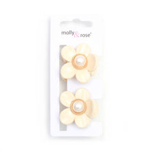 Load image into Gallery viewer, Set of 2 Flower Mini Hair Claw Clips
