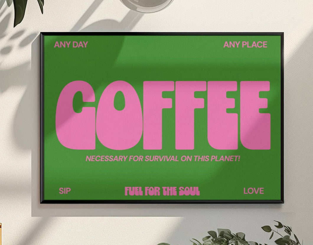 Coffee Typography Print