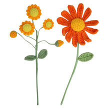 Load image into Gallery viewer, Orange Crochet Flower Stem
