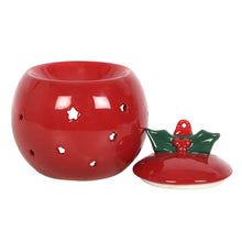 Load image into Gallery viewer, Red Christmas Ornament Bauble Oil Burner
