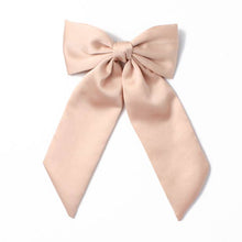 Load image into Gallery viewer, Nude Bow Barrette Hair Clip
