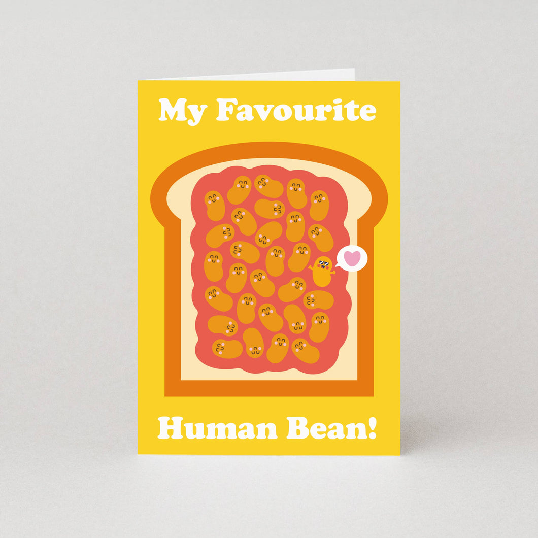 Favourite Human Bean Greetings Card