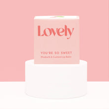 Load image into Gallery viewer, You&#39;re So Sweet - Rhubarb &amp; Custard Lip Balm
