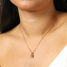 Load image into Gallery viewer, Gold Padlock Necklace

