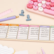 Load image into Gallery viewer, Days of the Week Keyboard Weekly Planner
