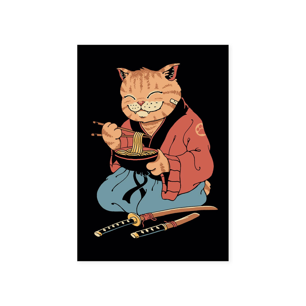Cat Ramen by Vincent Trinidad Postcard