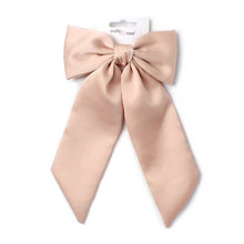 Load image into Gallery viewer, Nude Bow Barrette Hair Clip
