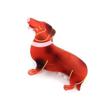 Load image into Gallery viewer, Daschund Shaped Hair Claw Clamp
