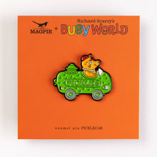 Load image into Gallery viewer, Magpie x Richard Scarry Picklecar Enamel Pin
