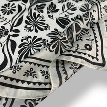 Load image into Gallery viewer, Ornate Folk Floral Border Square Scarf
