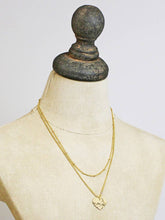 Load image into Gallery viewer, Gold Double Strand Heart Necklace
