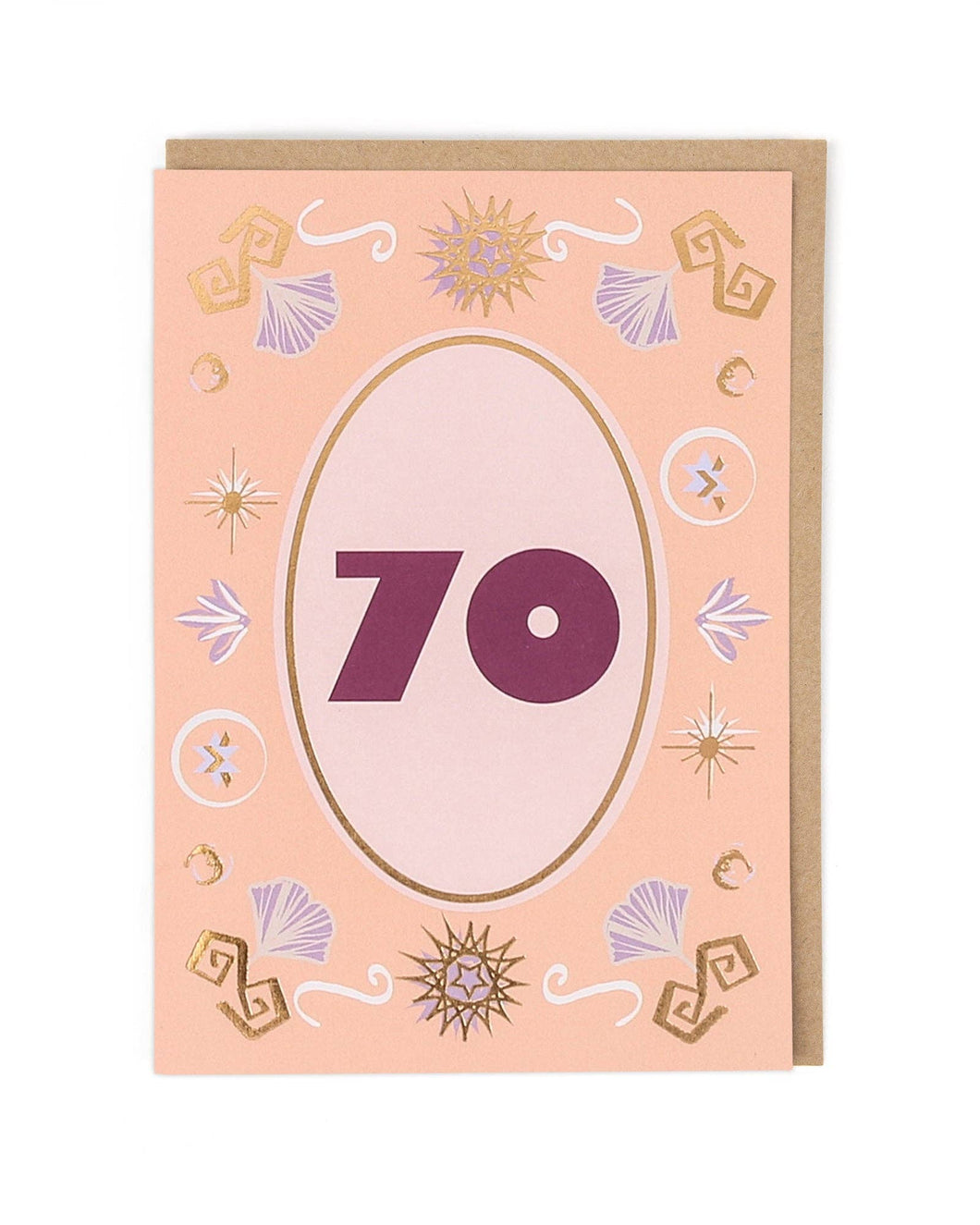 70th Birthday Greetings Card