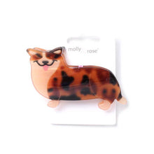 Load image into Gallery viewer, Corgi Shaped Hair Claw Clamp
