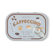 Load image into Gallery viewer, Paddywax Bistro Cappuccino Tin Candle
