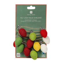 Load image into Gallery viewer, Christmas Felt Light Bulb Bunting
