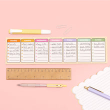 Load image into Gallery viewer, Days of the Week Keyboard Weekly Planner
