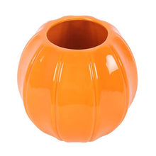 Load image into Gallery viewer, Orange Autumn and Fall Pumpkin Vase
