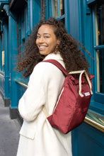 Load image into Gallery viewer, Kind Bag Medium Hackney 2.0 Backpack in Burgundy
