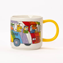 Load image into Gallery viewer, Magpie x Richard Scarry Rainbow Bus Mug
