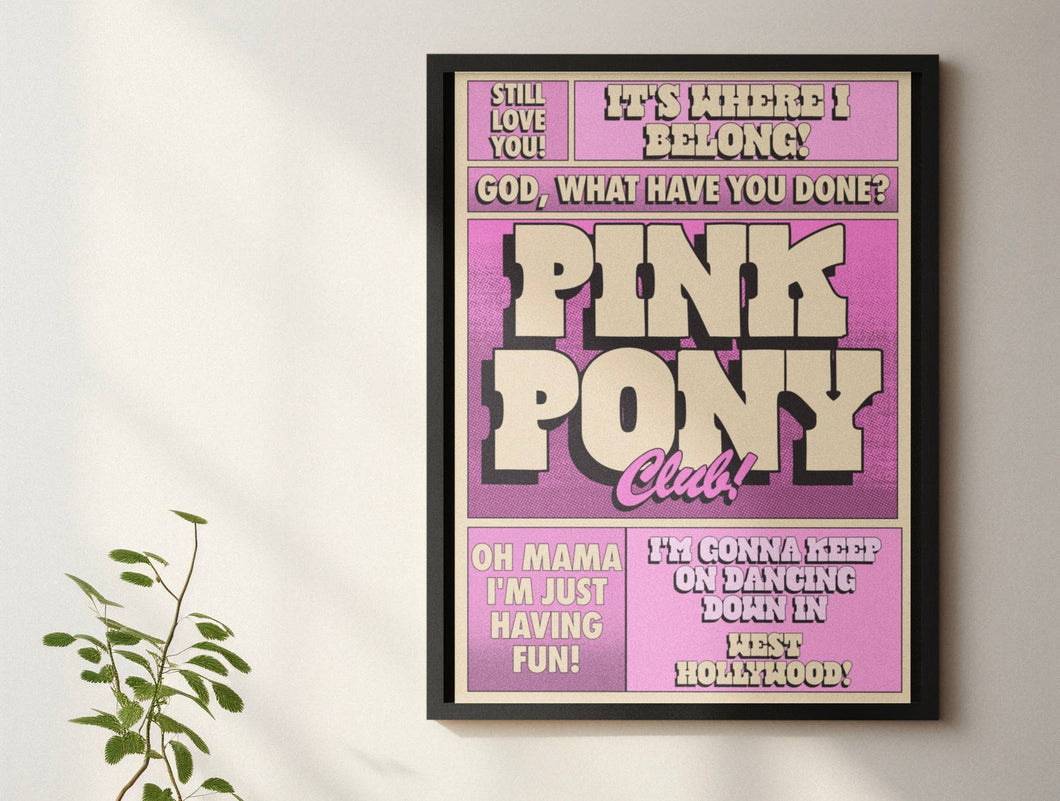 Pink Pony Club Chappell Roan Inspired Print 