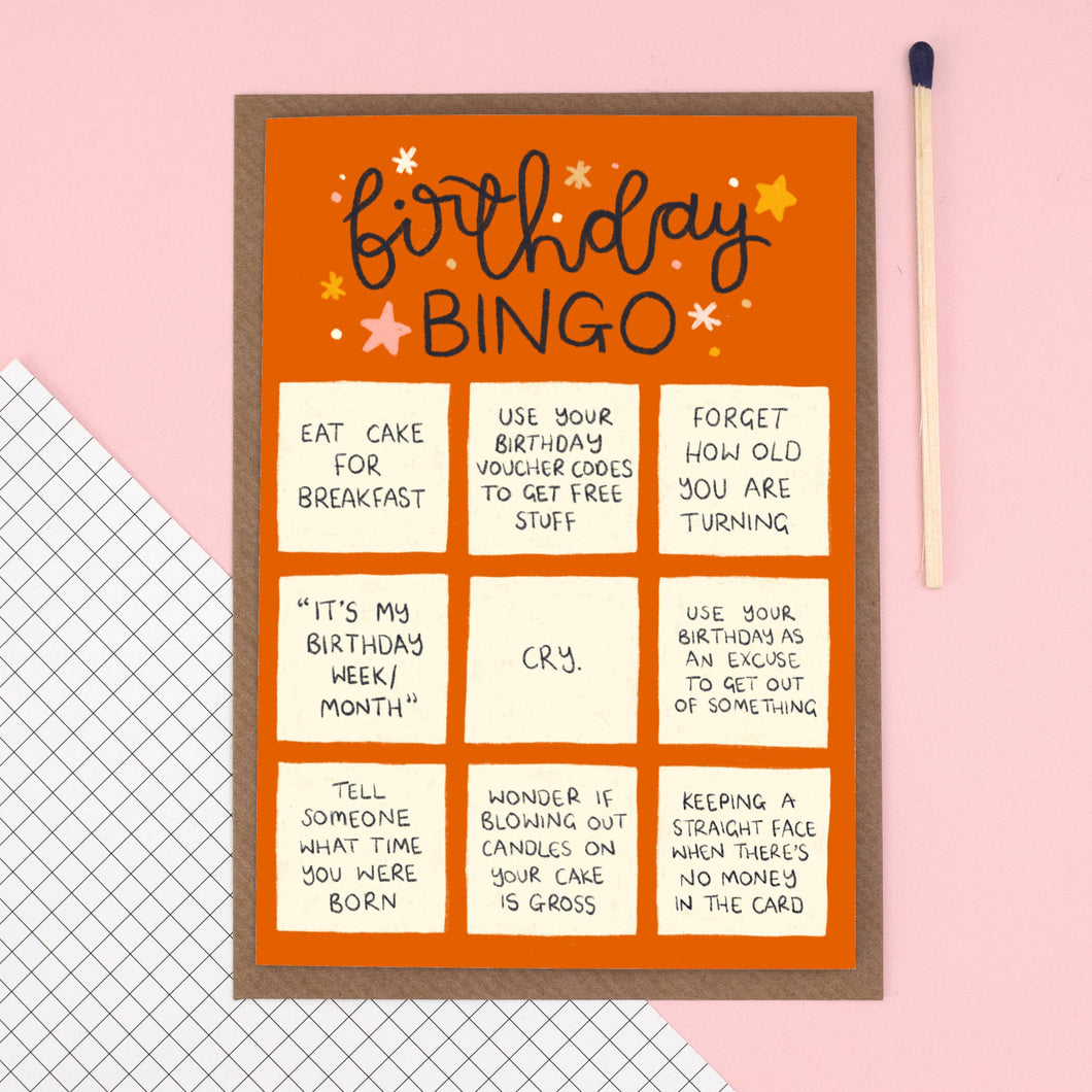 Birthday Bingo Greetings Card