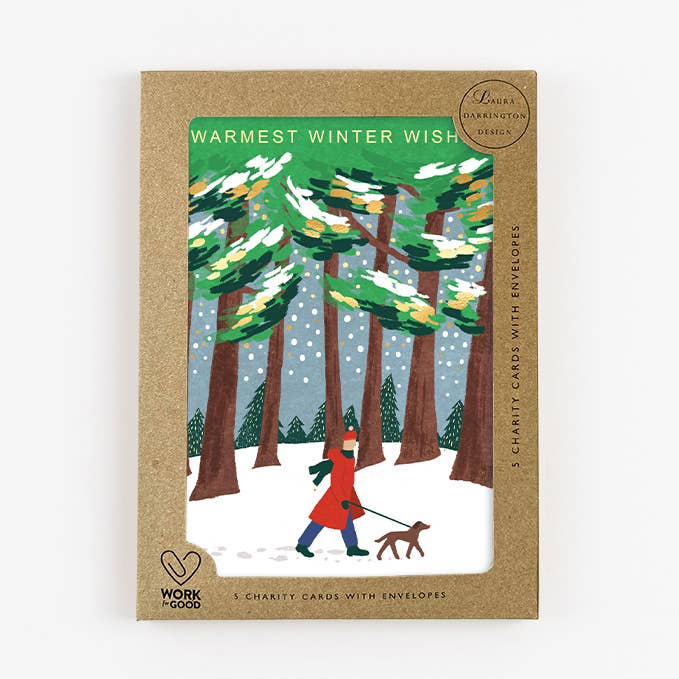 Warmest Winter Wishes Pack of 5 Charity Christmas Cards