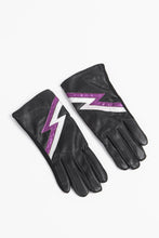 Load image into Gallery viewer, Black &amp; Pink Lightning Bolt Gloves
