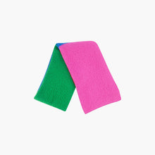 Load image into Gallery viewer, Aster Green &amp; Pink Colourblock Scarf
