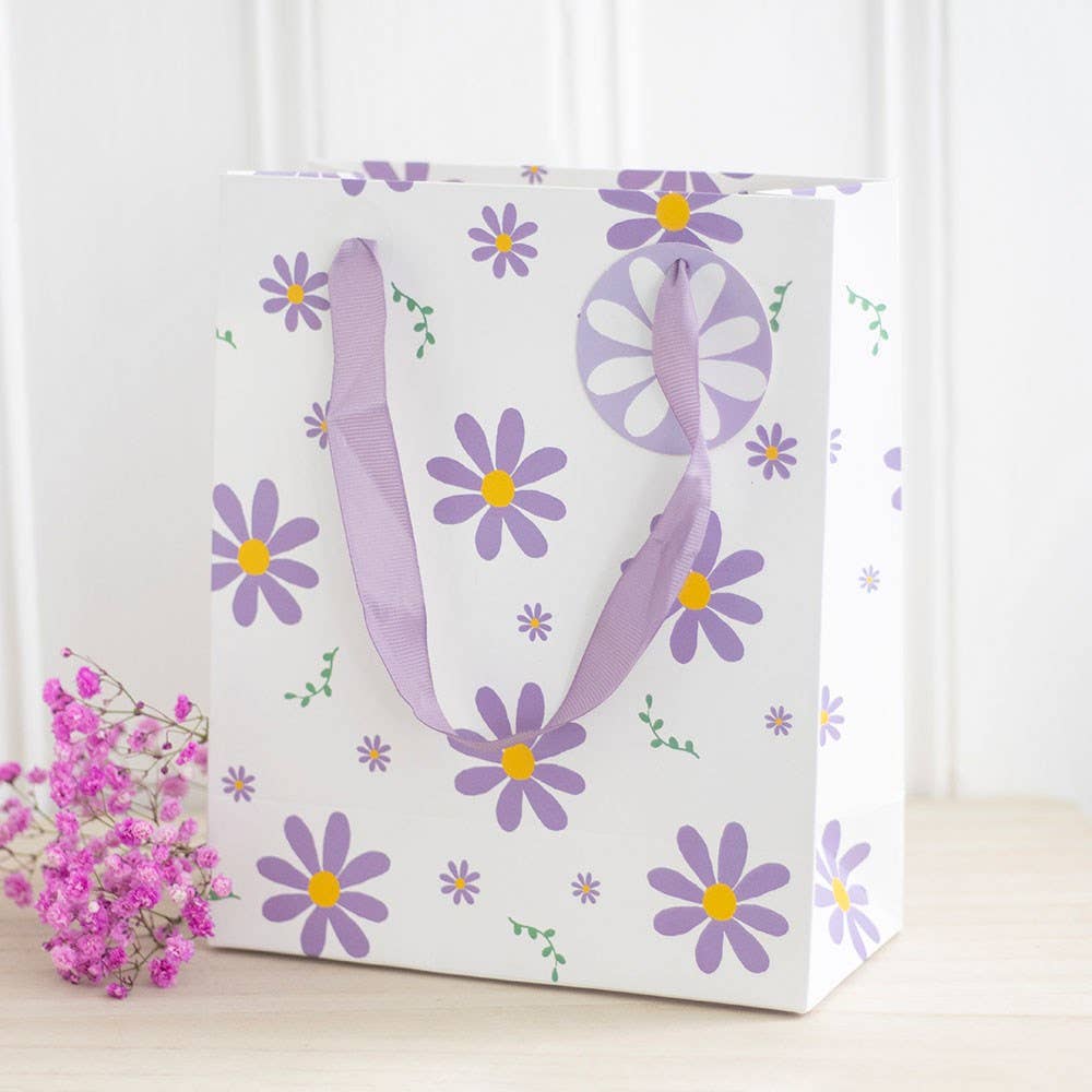 Medium Purple Daisy Gift Bag