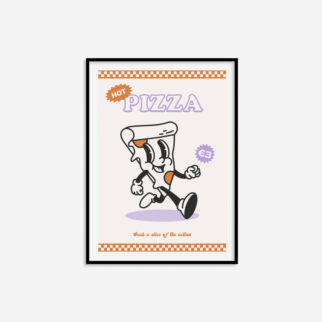 Retro Pizza Print