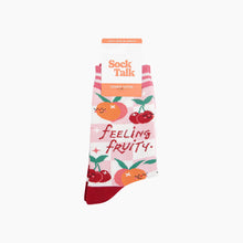 Load image into Gallery viewer, Feeling Fruity Combed Cotton Socks in Cream
