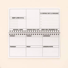 Load image into Gallery viewer, Blue &amp; Green Ringbound Week Planner
