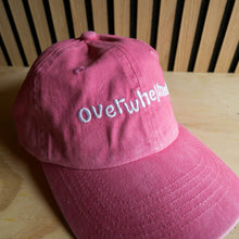 Load image into Gallery viewer, Overwhelmed Embroidered Cap in Pink
