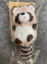 Load image into Gallery viewer, Plush Pink Raccoon Bag Charm

