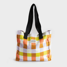 Load image into Gallery viewer, Caroline Gardner Multi Check Double Handle Tote Bag
