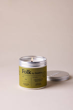 Load image into Gallery viewer, Kin Vegetable Wax Folk Tin Candle
