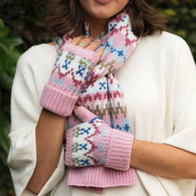 Load image into Gallery viewer, Carla Pink Fairisle Scarf
