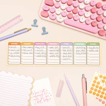 Load image into Gallery viewer, Days of the Week Keyboard Weekly Planner
