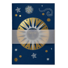 Load image into Gallery viewer, Sun and Stars Letterpress Notebook
