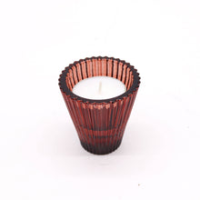 Load image into Gallery viewer, Red Glass Double Sided Tealight Holder

