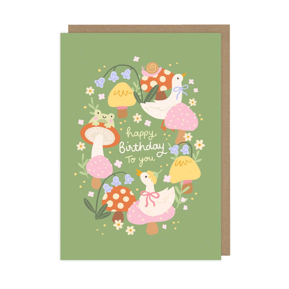 Wildlife Animals Birthday Greetings Card
