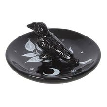 Load image into Gallery viewer, Mystic Raven Gothic Halloween Trinket Dish
